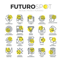 Business Workflow Futuro Spot Icons