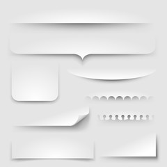paper shadows, eps10 vector