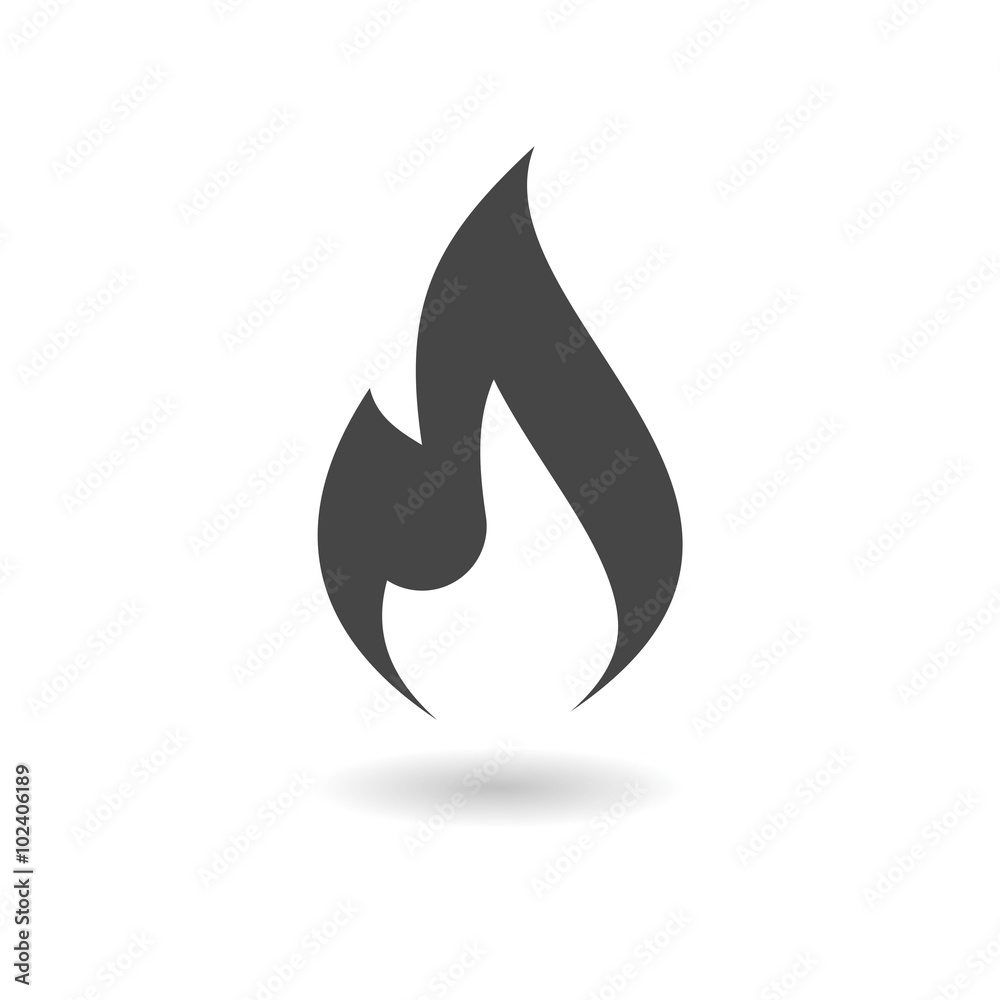 Gas Flame Icon - obrazy, fototapety, plakaty 