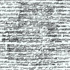 Poster - Seamless pattern of mathematical operation and equation, endless arithmetic pattern on endless copybook paper sheet. Handwritten lesson. Geometry, math, physics, electronic engineering subjects.