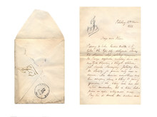Vintage letter and envelope