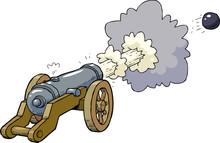 Cartoon Artillery Cannon