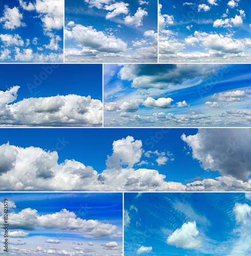 Naklejka na szybę image of the sky and clouds closeup