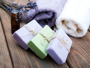 Sticker - Handmade lavender soap and oil