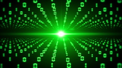 tal data abstract wave green
