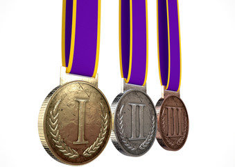 First Second And Third Medals