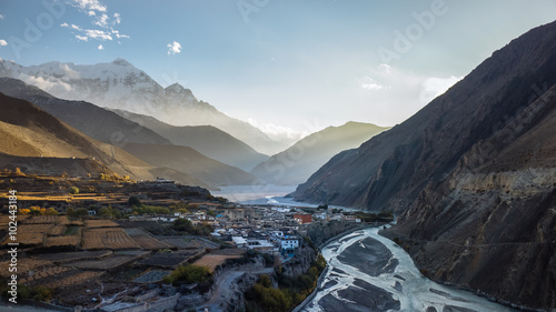 Obraz na plátne  Mustang Valley in Northern Nepal