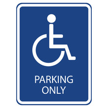 Disabled sign vector