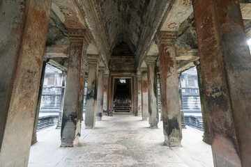 Wall Mural - Inside of Angkor Wat, Cambodia