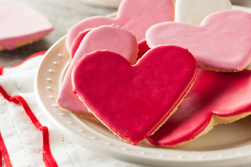 Sticker - Heart Shaped Valentine's Day Sugar Cookies