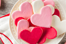Heart Shaped Valentine's Day Sugar Cookies