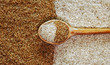 Rice? Brown and white rice. Background. Uncooked. Raw. Food conc