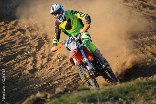 Cuadros en Lienzo Piloto durante la carrera de motocross