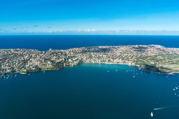 Wall Mural - Aerial view on Watsons Bay and Tasman Sea