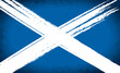 Scottish Saltire Flag Grunge