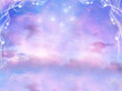 © starblue - mystical background with cloudy sky and magic stars