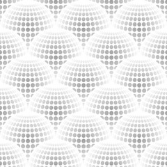 Poster - Geometric abstract pattern with 3d spherical distortion on mesh