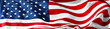 Panorama of american flag