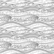 Coloring page sea pattern