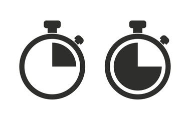 Poster - Stopwatch - vector icon.