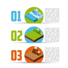 Poster - isometric nature design 