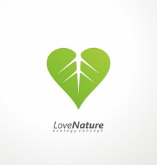 Sticker - Love Nature Think Green