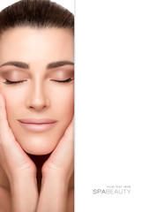 Wall Mural - attractive natural young woman. beauty and spa concept