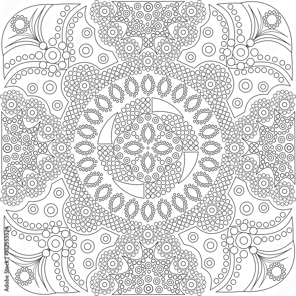 aboriginal-style-of-dot-painting-and-power-of-mandala-16-1a-coloring-book-stock-illustration-adobe-stock for Free Printable Dot Painting Templates Pdf Aboriginal style of dot painting and power of mandala 16-1a - coloring book Stock Illustration | Adobe Stock for Free Printable Dot Painting Templates Pdf