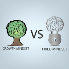 VECTOR: Growth Mindset VS Fixed Mindset