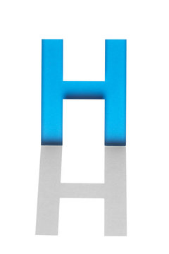 Alphabet of cutout stencil letters