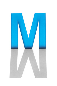 Alphabet of cutout stencil letters
