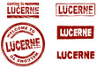 © Kaesler Media - Ink stamp set city Lucerne