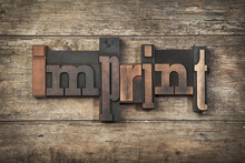 Imprint, Word Written With Letterpress Blocks