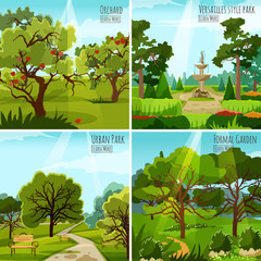 Poster - Garden Landscape 2x2 Design Concept