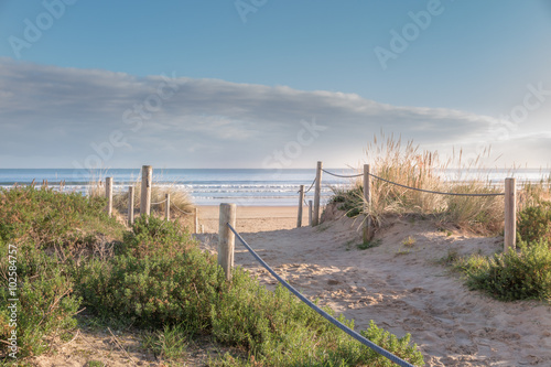 Fototapeta na wymiar Wejście na piękną plaże