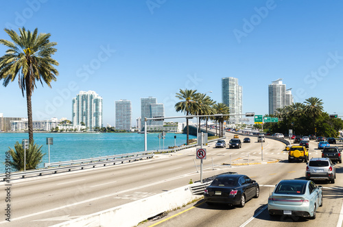 Plakat Autostrada w Miami