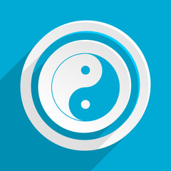 Poster - blue flat vector icon 