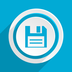 Poster - blue flat vector icon 
