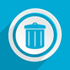 Leinwandbilder - blue flat vector icon