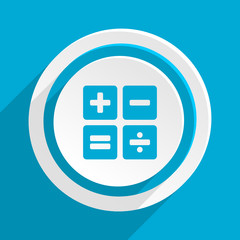 Poster - blue flat vector icon
