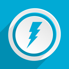 Poster - blue flat vector icon