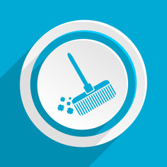 Poster - blue flat vector icon