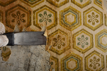 removing wallpaper from the wall