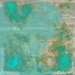 Old texture with delicate abstract pattern as grunge background. With different color patterns: brown; blue; green; cyan; gray