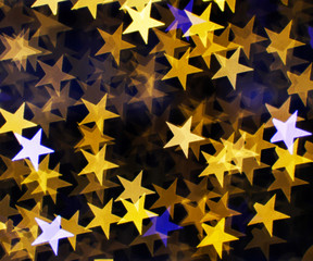 Sticker - Blurring lights bokeh background of stars