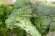 Broccoli in heissem Wasser
