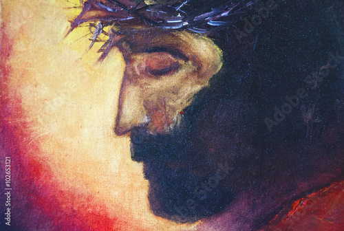 Peinture à l'huile de Jésus-Christ Poster Mural XXL