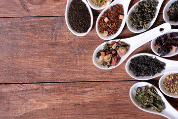 Poster - assortment of dry tea