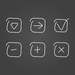 Poster - Set icon draw effect