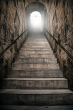 Fototapeta Uliczki - Mysteriöser Treppenaufgang